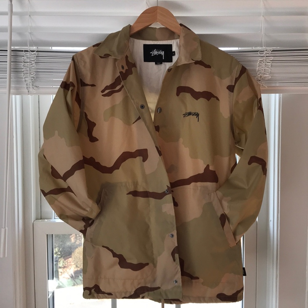 Stussy Spring Coach Jacket - Camo - Men’s